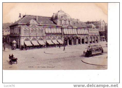 NICE - N° 431  - Le Casino Municipal - Cafés, Hôtels, Restaurants