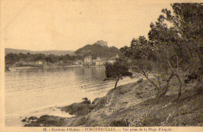 83 / PORQUEROLLES / VUE PRISE DE LA PLAGE D ARGENT - Porquerolles