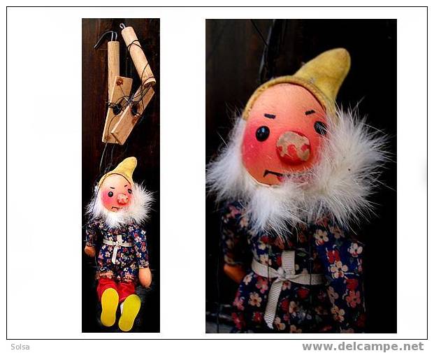 Marionnette Tchèque Des Années 50-60 : Le Troll/ Cseck Puppet From The 50´s: Figure Of The Troll - Marionetas