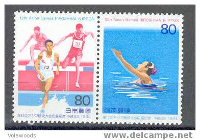 Giappone - Serie Completa Nuova: 12° Edizione Asian Games A Hiroshima - Unused Stamps