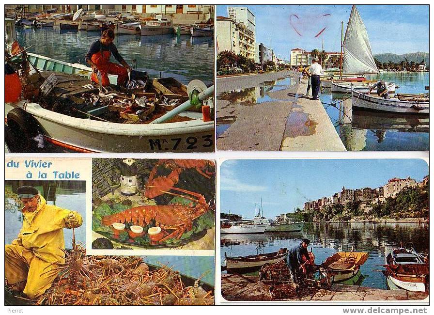 130107 : Lot De 12 CPM/CPSM Cartes Animées Avec Pecheurs - Fishing