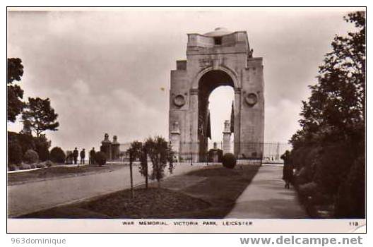 Leicester - Victoria Park - War Memorial - Used 1952 - Leicester