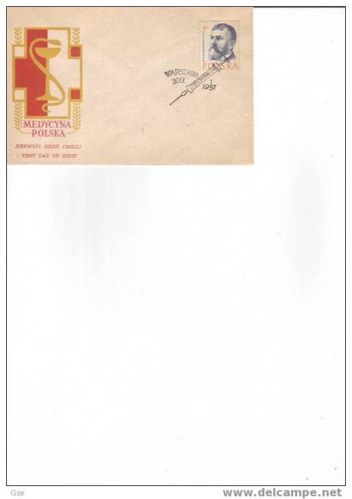 POLONIA 1957 - FDC - Yvert 896A - Annullo Speciale Illustrato - Siringa - Other & Unclassified