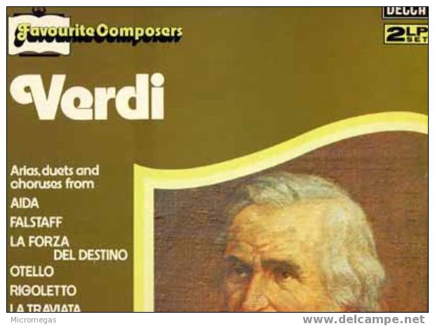 Favourite Composers : Verdi. Airs, Duos Et Choeurs Extraits De Aida, Falstaff, La Forza Del Destino, Otello, Rigoletto L - Klassiekers