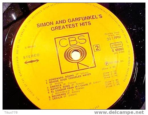 33 Tours SIMON AND GARFUNKEL'S Greatest Hits - Country & Folk