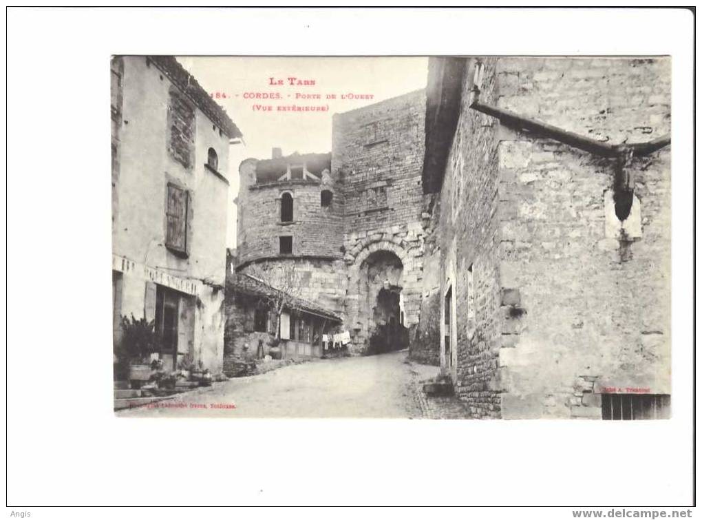 CPA---81----CORDES----PORTE De L'OUEST - Cordes