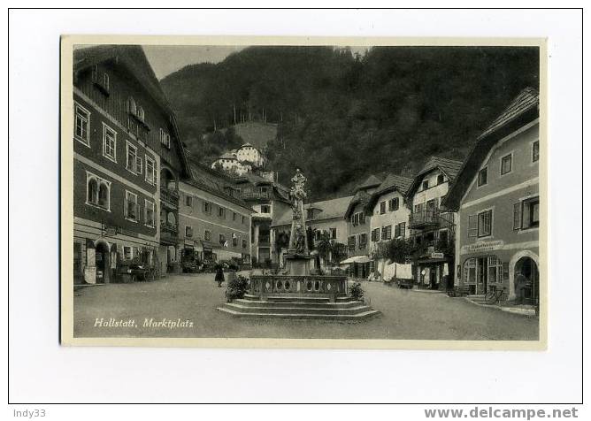 - AUTRICHE . HAUTE AUTRICHE . HALLSTATT , MARKTPLATZ - Hallstatt