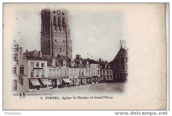 FURNES  EGLISE ST NICOLAS GRAND PLACE - Veurne