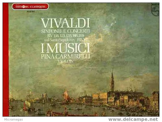 Vivaldi : Sinfonie E Concerti RV 118, 123, 128, 146, 169 "al Santo Sepolcro", 192, 367. - Clásica