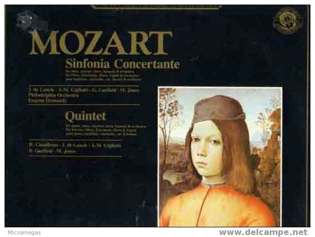 Mozart : Sinfonia Concertante K.297b. Quintette Pour Piano, Hautbois, Clarinette, Cor Et Basson - Classica