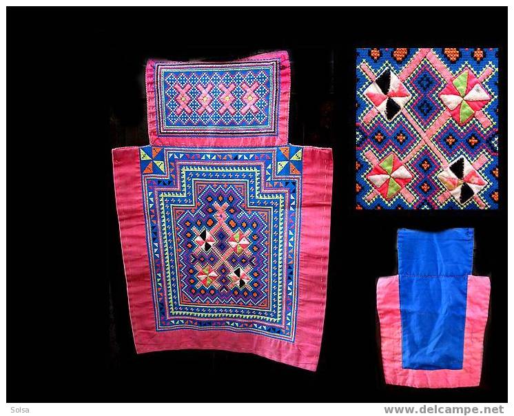 Textile Traditionnel H´mong / Vintage Hmong Textile Baby Carrier - Alfombras & Tapiceria