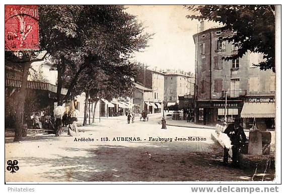 AUBENAS  FAUBOURG  JEAN MATHON 1905 - Aubenas