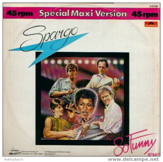 * 12" * SPARGO - SO FUNNY (Dutch 1982) - 45 Toeren - Maxi-Single