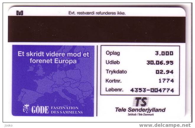 GREECE THEMATICS ( Denmark Card - Only 3000 Ex. ) Greek Related - Grece Money Drachma Coin And Euro Coins - Denmark