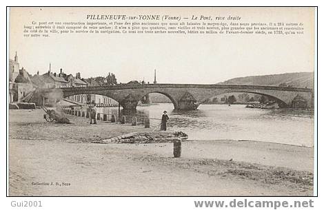 VILLENEUVE SUR YONNE (89) JOLIE CPA - Villeneuve-sur-Yonne