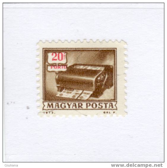 Ungheria - N. 235** (Yvert) 1973  Tasse - Strafport