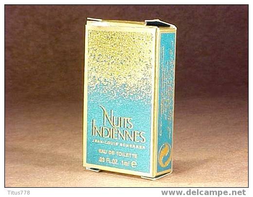 Miniature De Parfum NUITS INDIENNES JEAN LOUIS SCHERRER. - Miniaturen Flesjes Dame (met Doos)