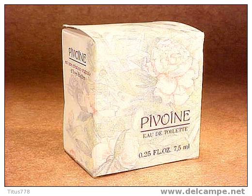 Miniature De Parfum PIVOINE YVES ROCHER. - Miniatures Femmes (avec Boite)