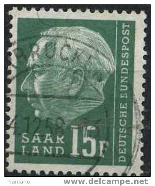 PIA - SAAR - 1957 - Presidente Heuss - (Mi 415) - Used Stamps