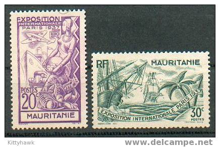 MAU 22 - YT 66/67 NSG (no Gum) - Unused Stamps