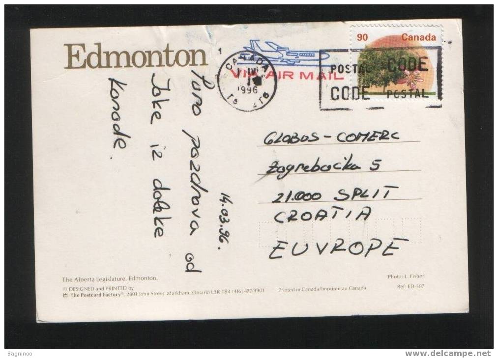 EDMONTON Postcard CANADA - Edmonton