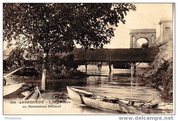 ANDREZIEUX  RESTAURANT ROLLAND INONDE - Andrézieux-Bouthéon