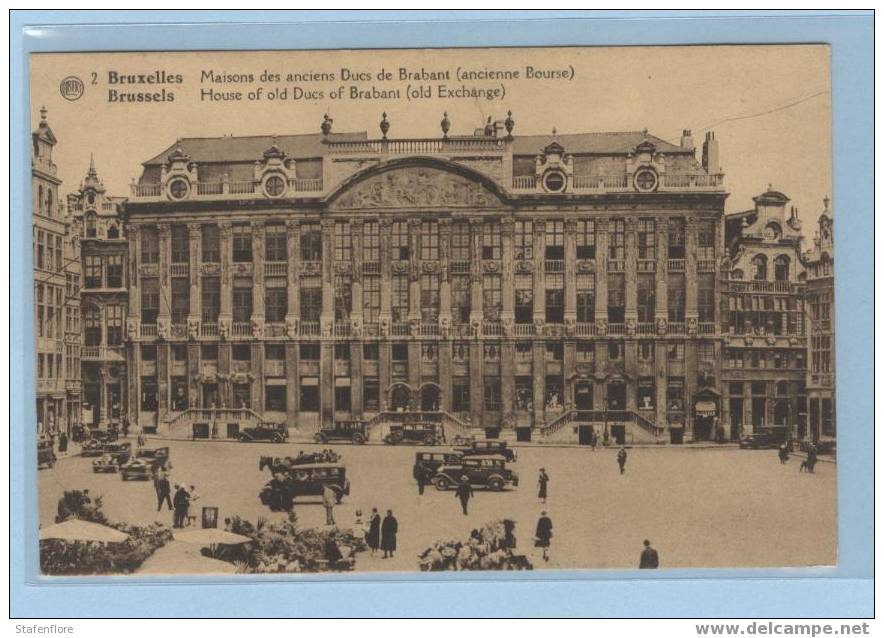 MAISONS DES ANCIENS DUCS DE BRABANT ,ANCIENNE BOURSE  MARCHER AUX FLEURS CXITREOEN FORD - Markets