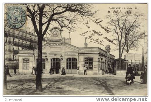 Saint-Mandé - La Gare (carte Précurseur) - Saint Mande