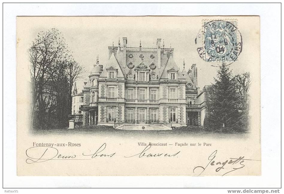 FONTENAY AUX ROSES - Villa Boucicaut - Façade Sur Le Parc - Fontenay Aux Roses