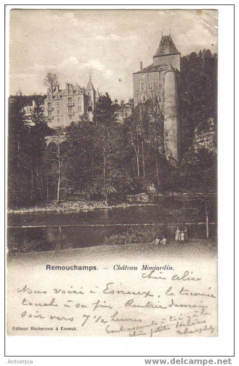 Remouchamps Chateau Montjardin Edit.bicheroux 1908 - Aywaille