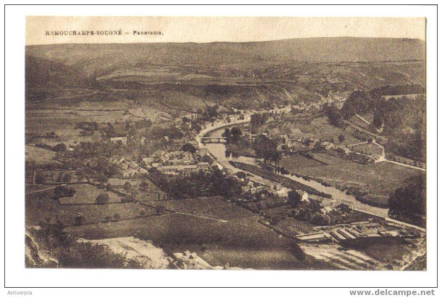 Remouchamps - SOUGNé Panorama( Carte Vierge) - Aywaille