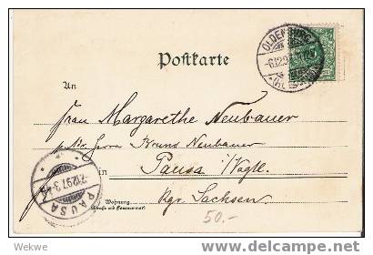 SH009 / Oldenburg/Holstein – Attraktive Gruss Aus…Karte – 1897 - Oldenburg (Holstein)