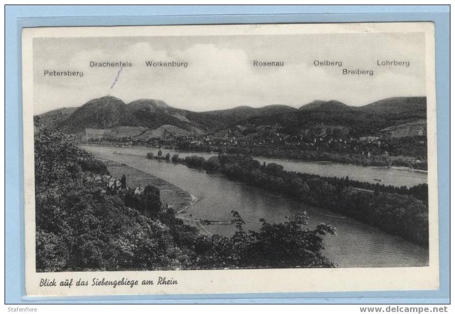 SIEBENGEBIERGE AM RHEIN  PETERSBERG DRACHENFELS  WOLKENBURG ROSENAU OELBERG BREIBERG LOHRBERG - Drachenfels