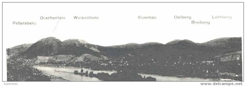 SIEBENGEBIERGE AM RHEIN  PETERSBERG DRACHENFELS  WOLKENBURG ROSENAU OELBERG BREIBERG LOHRBERG - Drachenfels