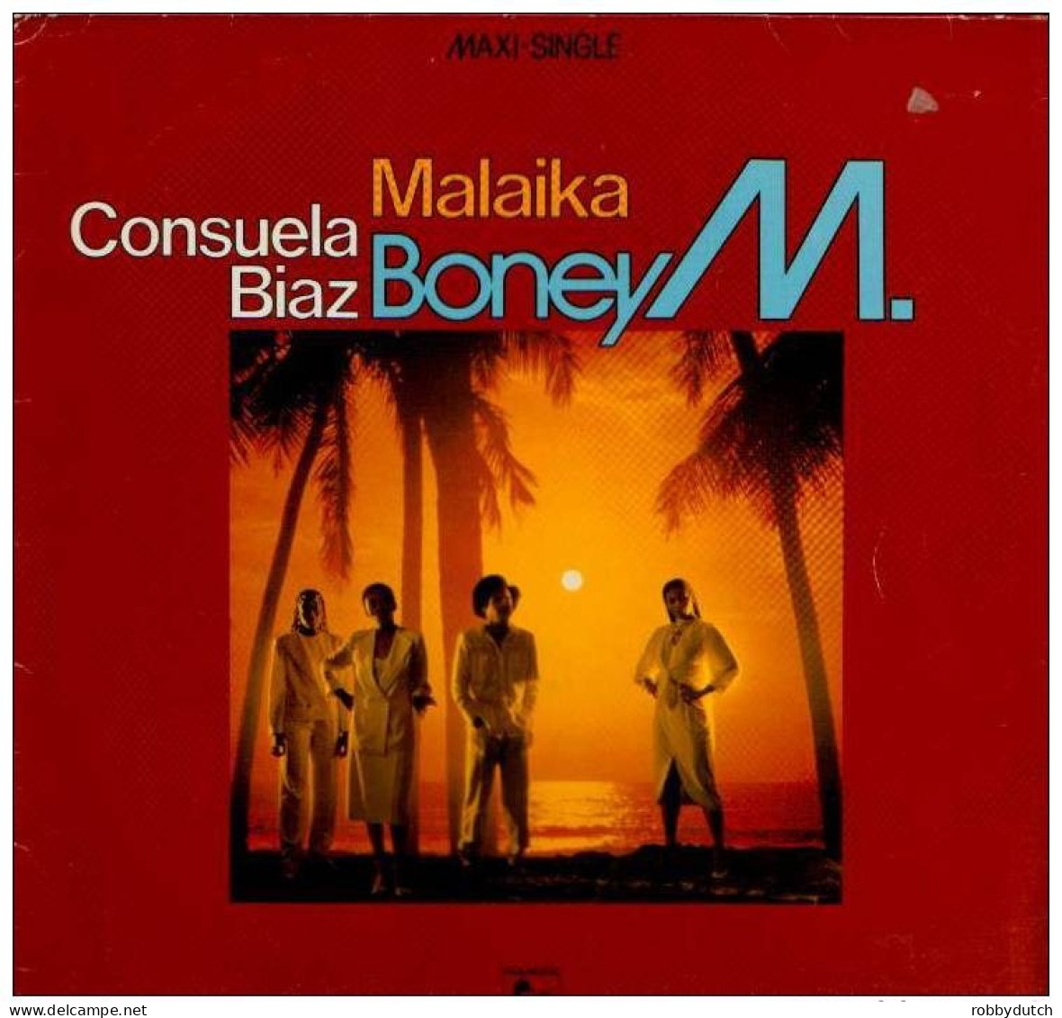 * 12" * BONEY M - MALAIKA / CONSUELA BIAZ (1981) - 45 Rpm - Maxi-Single