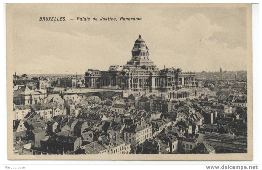 Bruxelles. Brussel. Panorama. Palais De Justice. Justitiepaleis. - Mehransichten, Panoramakarten