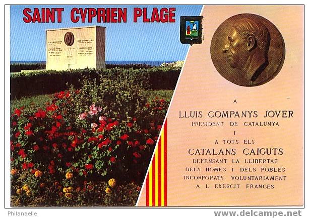 St CYPRIEN PLAGE Monument Dédié à Lluis Companys Jover - Saint Cyprien