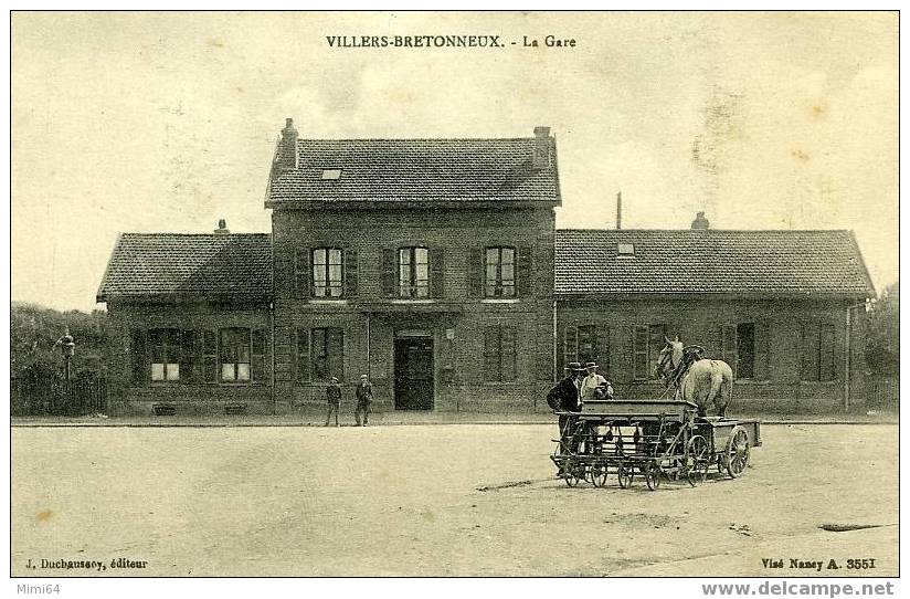 80 .  VILLERS - BRETONNEUX . LA GARE .  ATTELAGE MACHINE AGRICOLE . - Villers Bretonneux