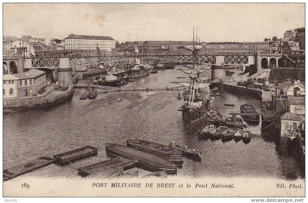 29 BREST Port Militaire Et Le Pont National - Brest