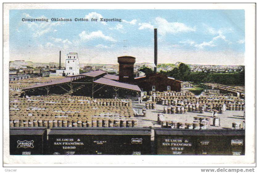 Compressing Oklahoma Cotton For Exporting - Katoen - Sonstige & Ohne Zuordnung