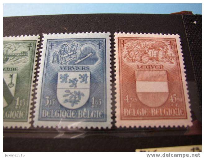 ANTITUBERCULEUX 1946 Yv/COB 743-747 ** Antituberculeux / Armoiries & - Unused Stamps