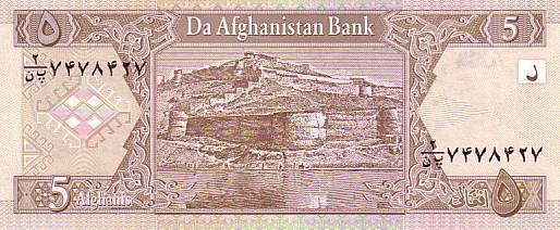 AFGHANISTAN  5 Afghanis émission De 2002  Pick 66  ****BILLET  NEUF**** - Afghanistan