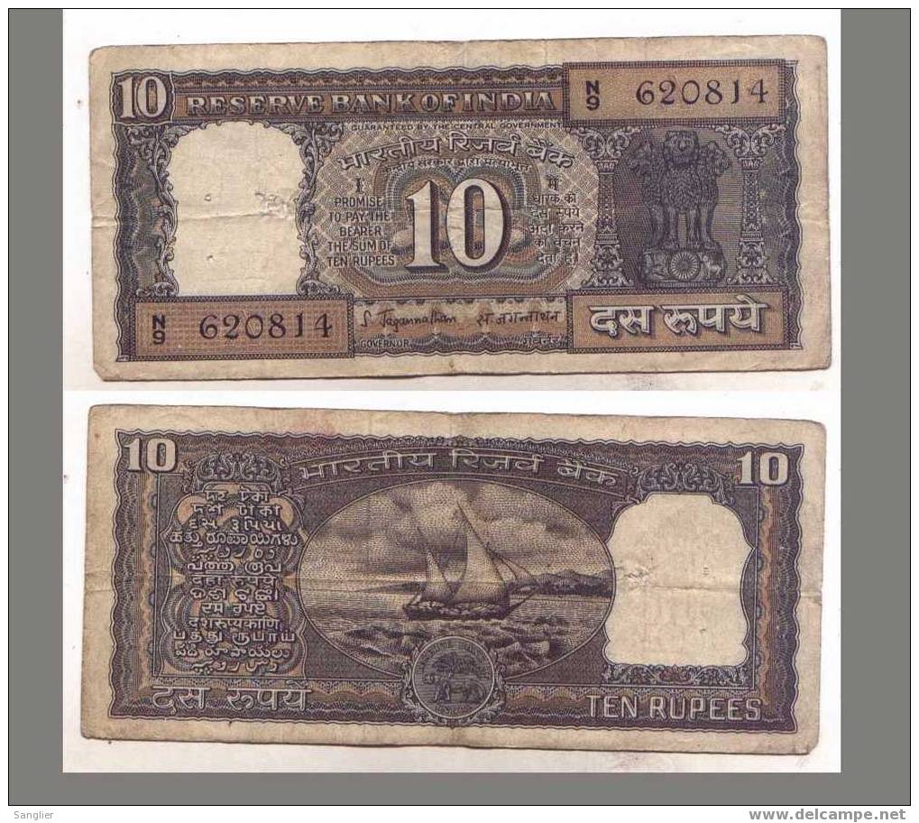 10 RUPEES  N° 620814 - Indien