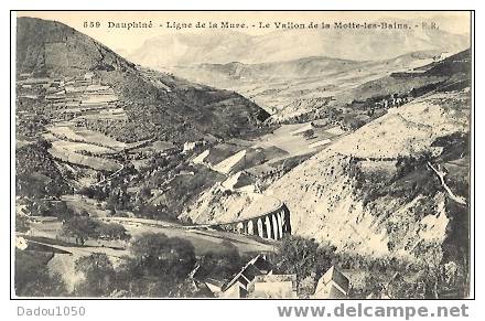 CPA 38 LIGNE DE LA MURE Le Vallon De La Motte Les Bains - Obras De Arte