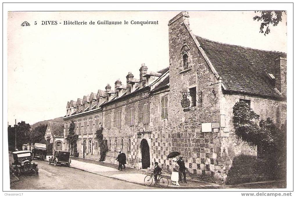 14 - DIVES - Lot De 2 Cartes - Hôtellerie Guillaume Le Conquérant - (vieilles Voitures) - Dives