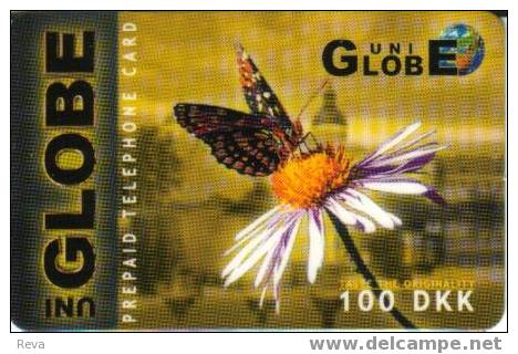 DENMARK  100  KR   BUTTERFLY  INSECT  INSECTS - Denemarken