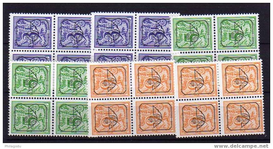 Belgique 1986-87, Chiffre Sur Lion  Surcharge Typo, ++ , (25952**) - Typo Precancels 1967-85 (New Numerals)