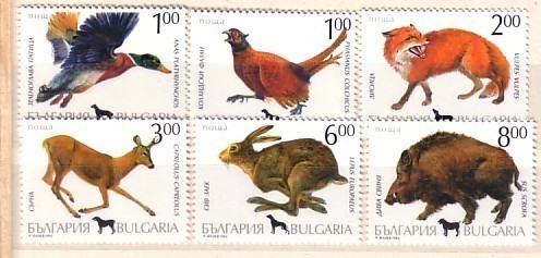 1993  ANIMALS - GAME  6 V.-MNH   BULGARIA  / Bulgarie - Gibier