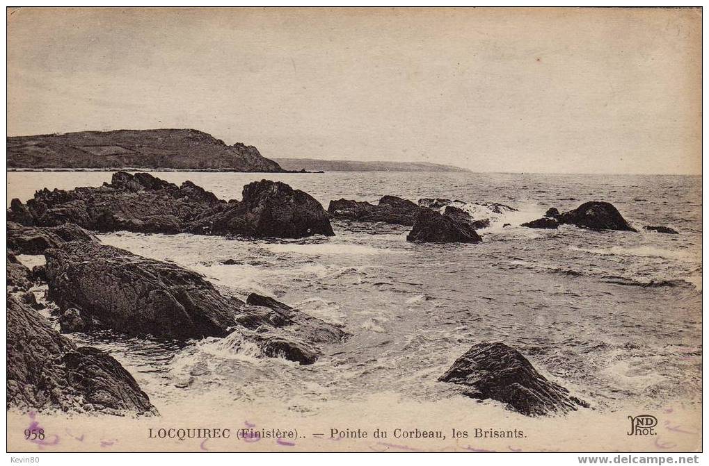 29 LOCQUIREC Pointe Du Corbeau Les Brisants - Locquirec