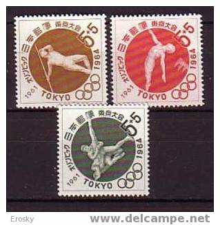 PGL - JEUX OLYMPIQUES 1964 JAPON Yv N°689/91 ** - Ete 1964: Tokyo